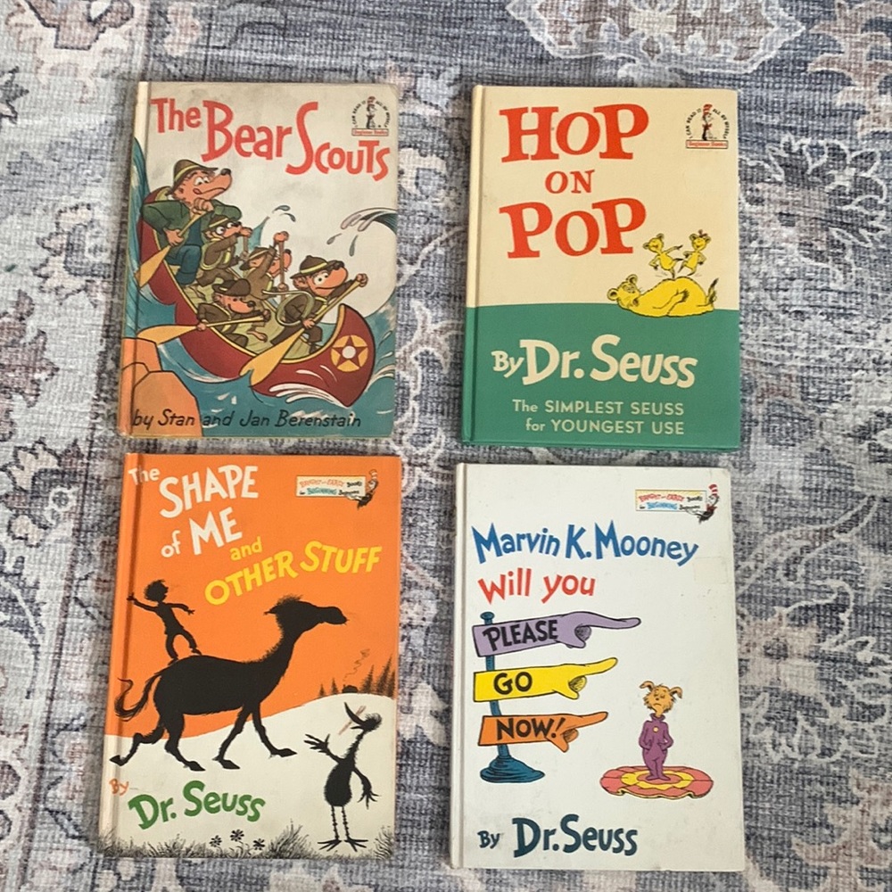 Vintage Dr Seuss 1st Ed Lot of 4 Hardback Books